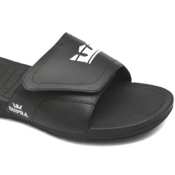 Supra Locker Black Slides Men's Sz 5 - Picture 3 of 5